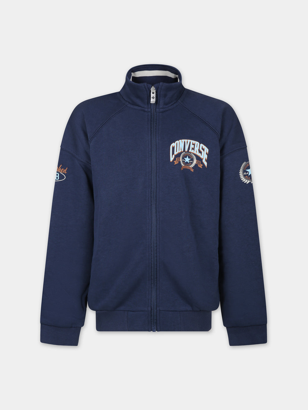 Sweat-shirt bleu pour garçon avec imprimé logo